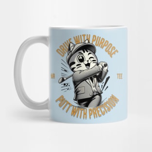 Precision Putter - Cat's Drive and Putt Golf Mug